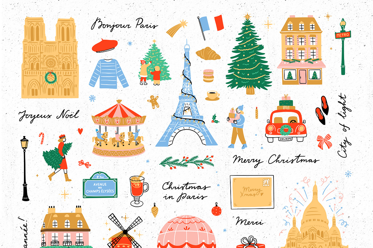 Christmas In Paris, an Illustration by Redchocolate (Photo 2 of 7)