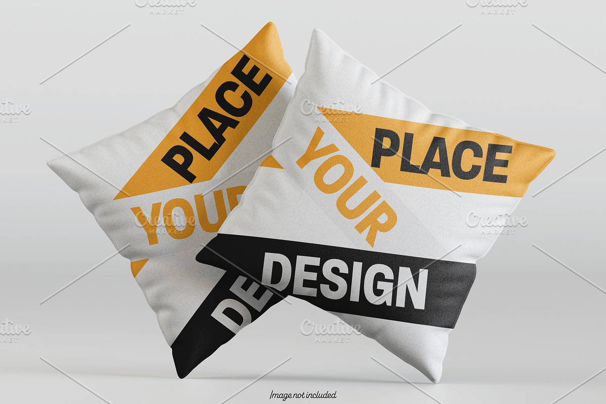Square pillow mockup bundles, a Merchandise Mockup by Ambo Ampeng (Photo 16 of 32)
