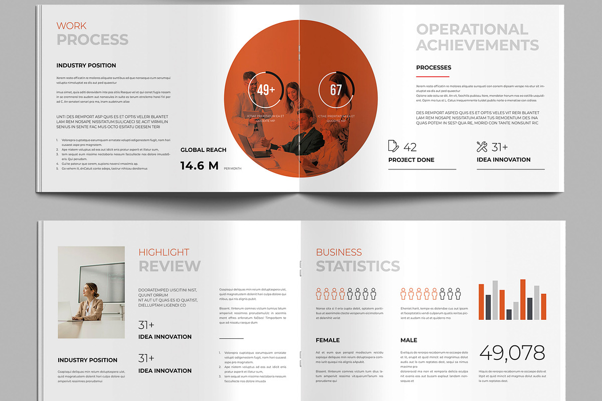 Professional Annual Report Landscape, a Brochure Template by MightyDesign (Photo 4 of 8)