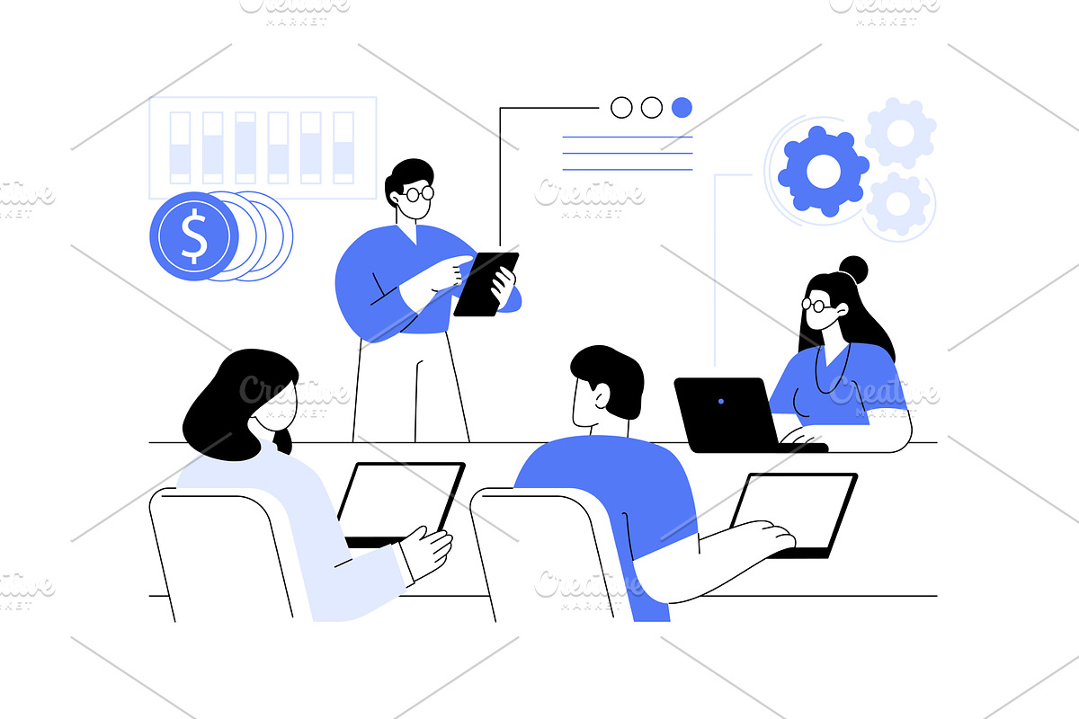 Project implementation isolated, a Person Illustration by Visual Generation