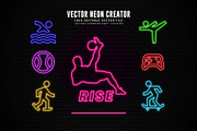 Editable Vector Neon Creator Effect, a Decorative Illustration by Photoshop Action (Thumbnail 5 of 11)