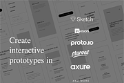 Web Wireframe Kit for Corporate Site, a Wireframe Template by UX Design Mastery Shop (Thumbnail 8 of 10)