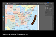 United States Vector Map, a Work Illustration by Fucina™ (Thumbnail 5 of 7)