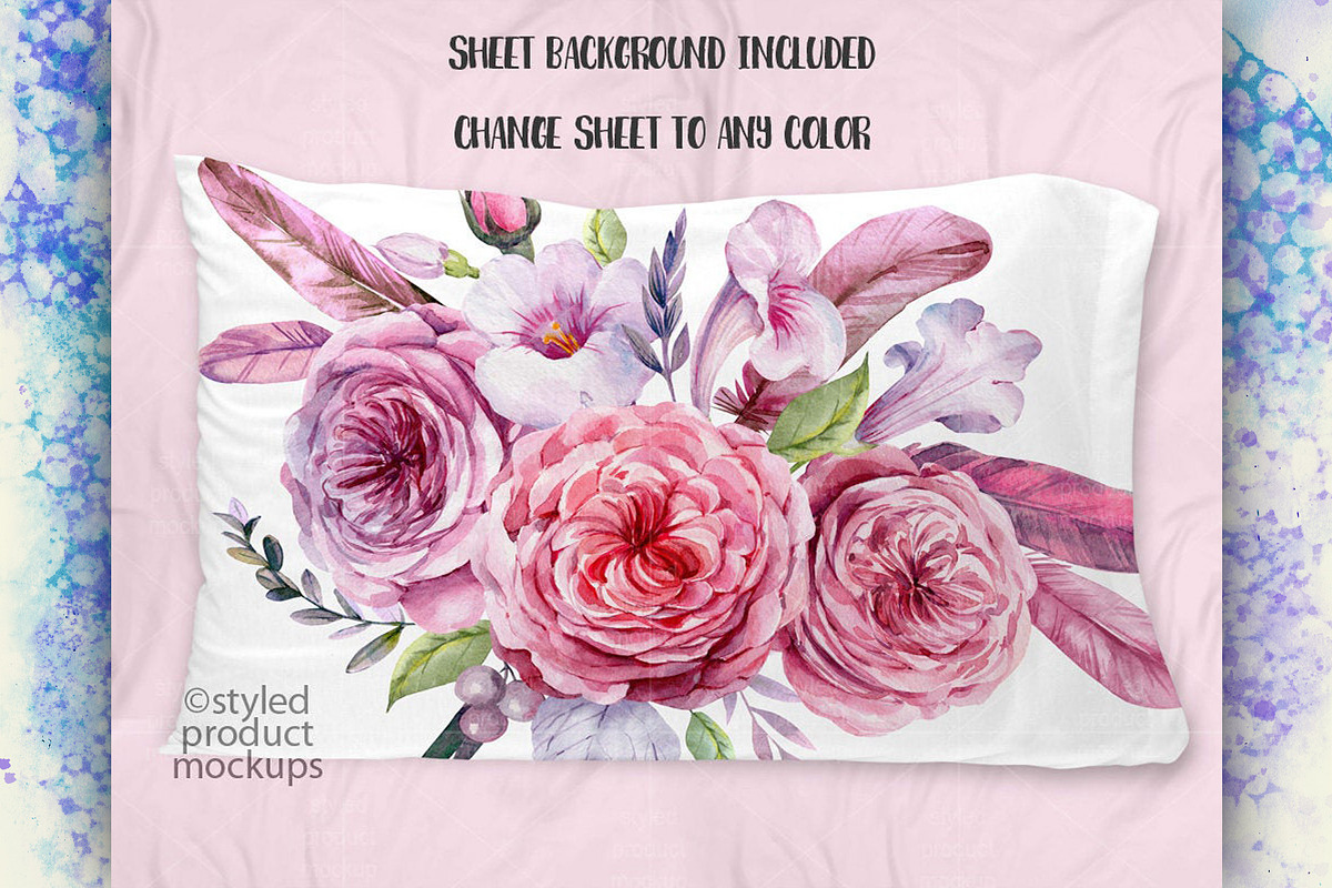 Standard size pillow case mockup, a Product Mockup by StyledProductMockups (Photo 4 of 6)