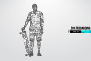 Silhouettes of a skateboarder, a Person Illustration by Matrosovv (Thumbnail 2 of 4)
