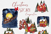 Christmas Story. Watercolor graphic, an Object Graphic by ma_i_vi (Thumbnail 3 of 12)
