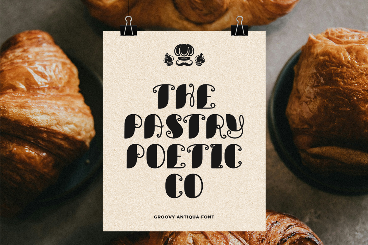 GF Antiqua - Swirly Display Font, a Handwritten Font by GroovyFontCo (Photo 7 of 8)