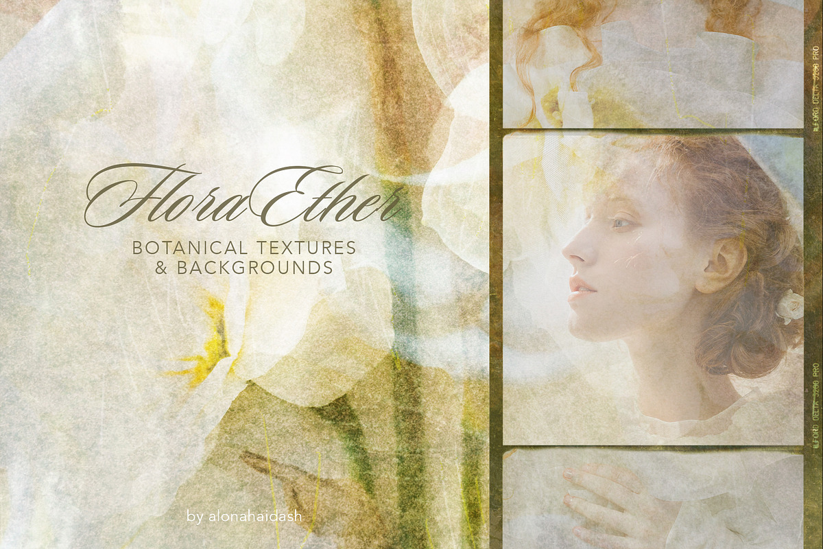 Flora Ether Botanical Backgrounds, a Background Graphic by alonahaidash (Photo 3 of 16)