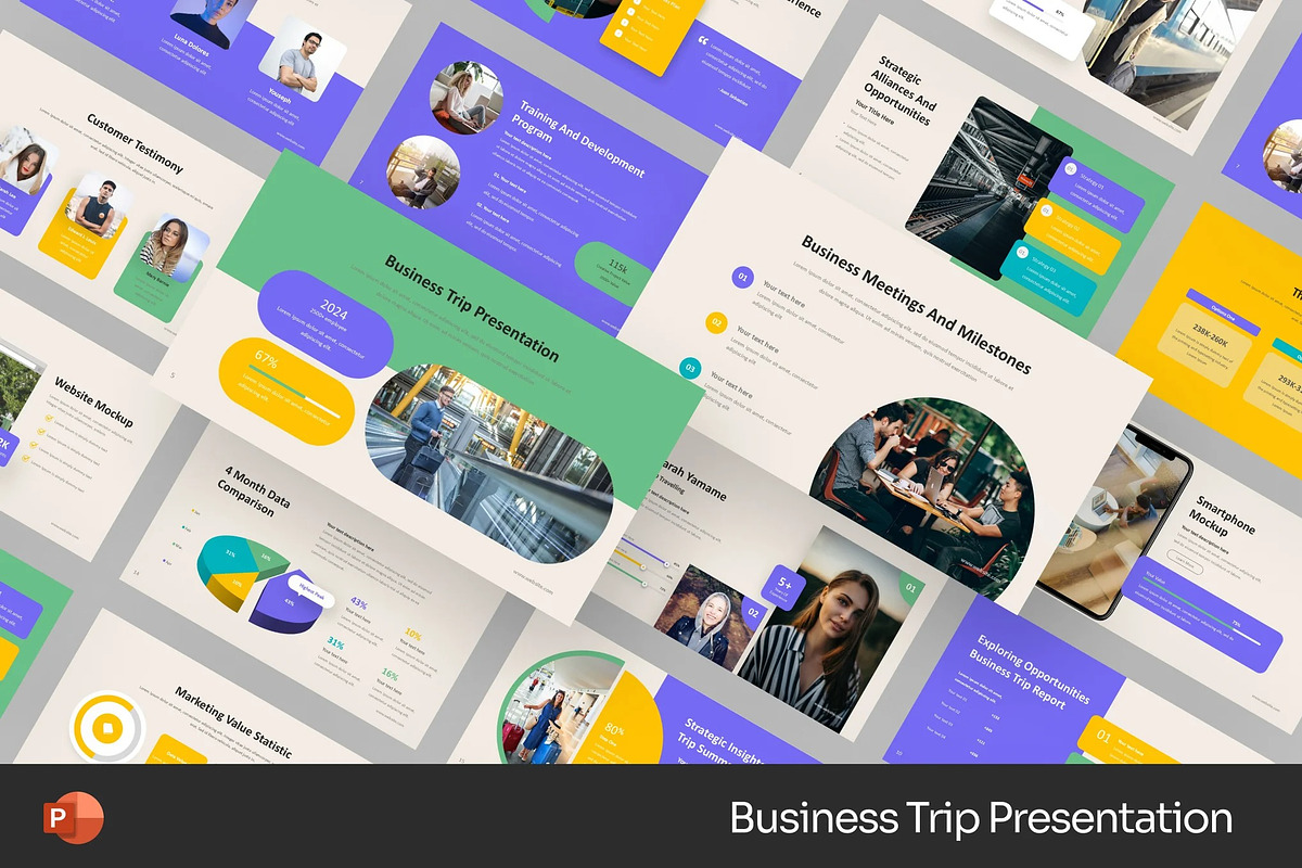 Business Trip Travel Powerpoint, a Presentation Template by Fit-tee (Photo 1 of 2)