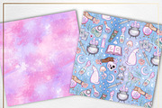 Pastel witch seamless patterns, a Pattern Graphic by Gaynor Carradice Designs (Thumbnail 3 of 7)