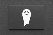 Sad Ghost Silhouette Vector, an Object Illustration by Vectorium Studio (Thumbnail 4 of 4)
