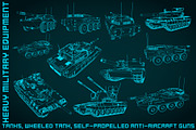 Heavy military equipment blueprints, a Transportation Illustration by Blacklight (Thumbnail 1 of 3)
