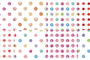 Simply Watercolor Dots Patterns