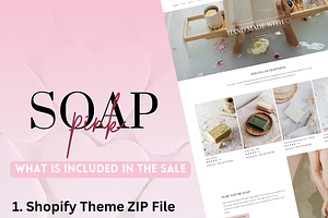 Pink Feminine Soap Shopify Theme