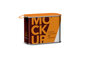 Tin Powder Mockup - Glossy Cover