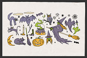 Vintage Hand Drawn Halloween, a Decorative Illustration by Barkova Nadya (Thumbnail 2 of 6)