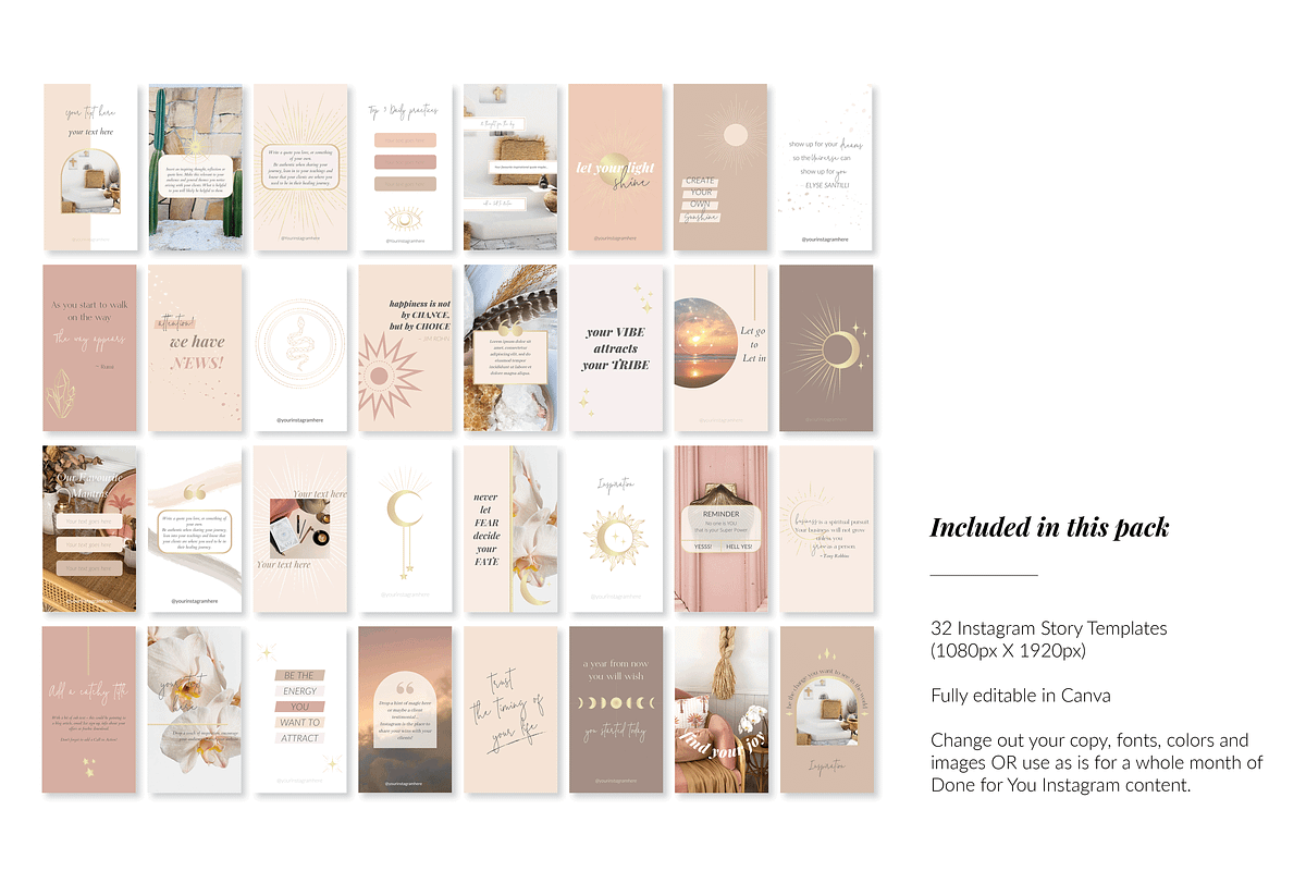 Instagram Story Templates Spiritual, a Social Media Template by The Brand Alchemists (Photo 3 of 8)
