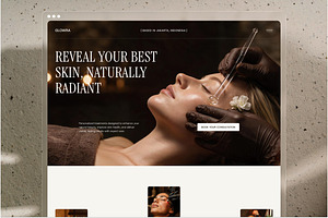 Beauty Clinic Website UI Figma, an UI Kit Template by peterdraw