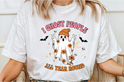Retro Halloween Ghost PNG Sublimatio, an Illustration by DreamCafeArt (Thumbnail 4 of 7)