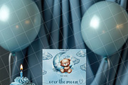 Boy birthday invitation card mockup, an Advertising Mockup by Blush Roses Print (Thumbnail 2 of 7)