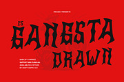 CS Gangsta Drawn, a Blackletter Font by Craft Supply Co. (Thumbnail 1 of 8)