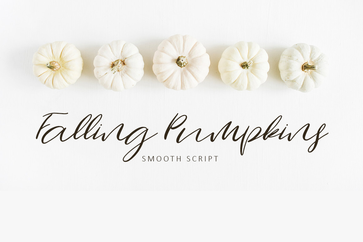 Falling Pumpkins Script Font