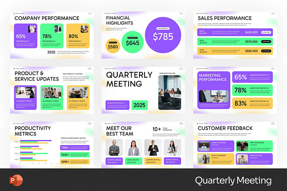 Quarterly Meeting Powerpoint preview 5