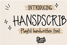 Handscrib – Playful Handwritten Font