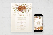 Thanksgiving Menu Card Flyer, a Card Template by BrandPacks (Thumbnail 3 of 4)