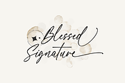 Blessed Signature Font, a Script Font by Pen Culture (Thumbnail 1 of 11)