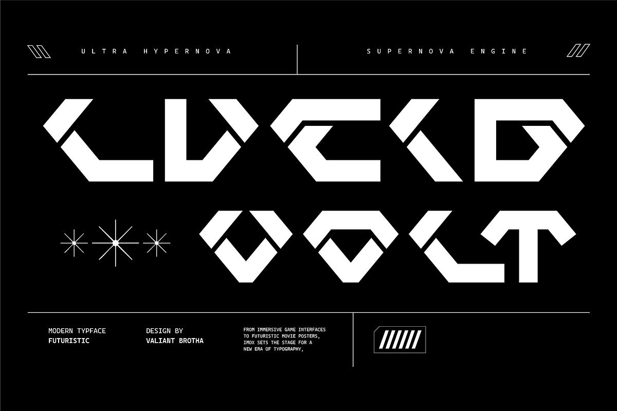 VB Mixow - Futuristic Display Font, a Sans Serif Font by VALIANTBROTHA (Photo 7 of 11)