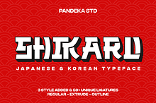 Shikaru - 3 Japanese and Korean Font