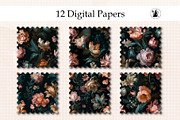 Baroque Flowers Seamless Pattern, a Pattern Graphic by Pawsitively Aesthetic (Thumbnail 3 of 3)