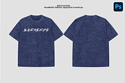 vintage acid wash t-shirt mockup, a Shirt Mockup by Barmecide Mockup Studio (Thumbnail 1 of 3)