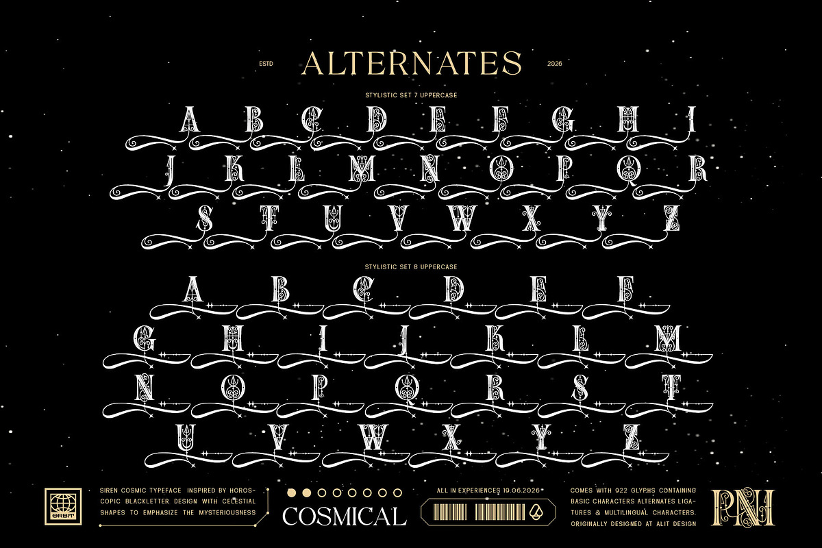 Siren cosmic Typeface, a Serif Font by alit design (Photo 15 of 20)