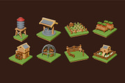 Agri Farm Isometric 3D Assets, an Object Illustration by graphicook (Thumbnail 3 of 3)