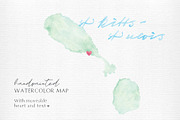 Watercolor of St Kitts and St Nevis, a Graphic by Beloved Paper (Thumbnail 1 of 6)