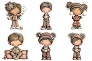 Christmas Pajama Party Clipart, an Illustration by Craft Nest (Thumbnail 2 of 11)