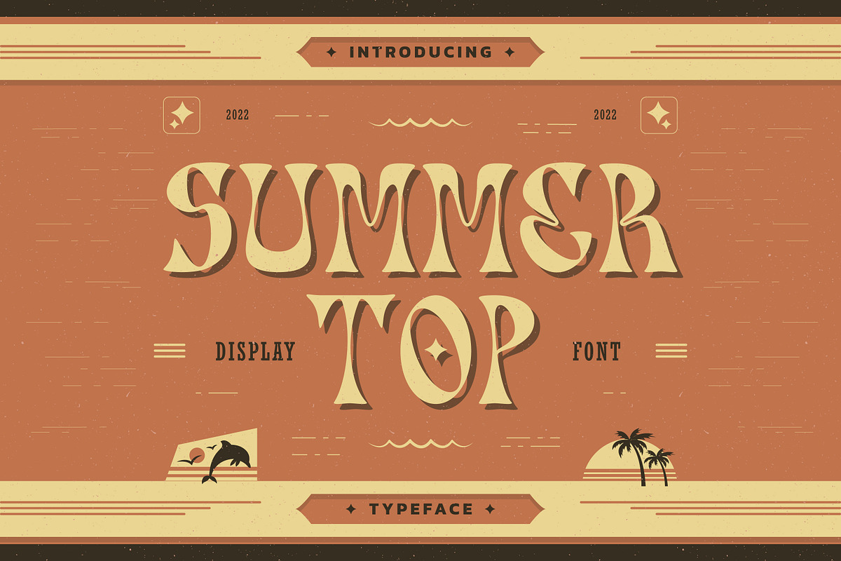 Summer Top Display Typeface, a Serif Font by infernostudio3 (Photo 1 of 11)