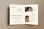Simple Minimal Funeral Program, a Brochure Template by Neermana (Thumbnail 4 of 4)