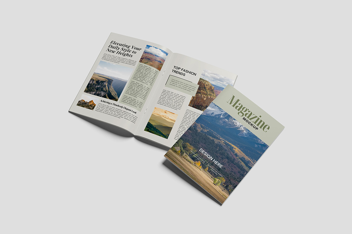 Magazine Mockup Magazine, a Books & Magazine Mockup by Pikachudesign (Photo 4 of 5)