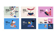 Startups flat vector illustrations, a Templates & Theme by Grivina's shop (Thumbnail 40 of 45)
