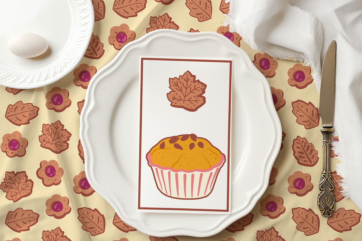 Pies & Pastries patterns clipart, a Food Illustration by Carpet Tapete Pretzel (Photo 12 of 15)