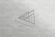 Mountains. Linear geometric logo, a Branding & Logo Template by le-genda (Thumbnail 10 of 14)