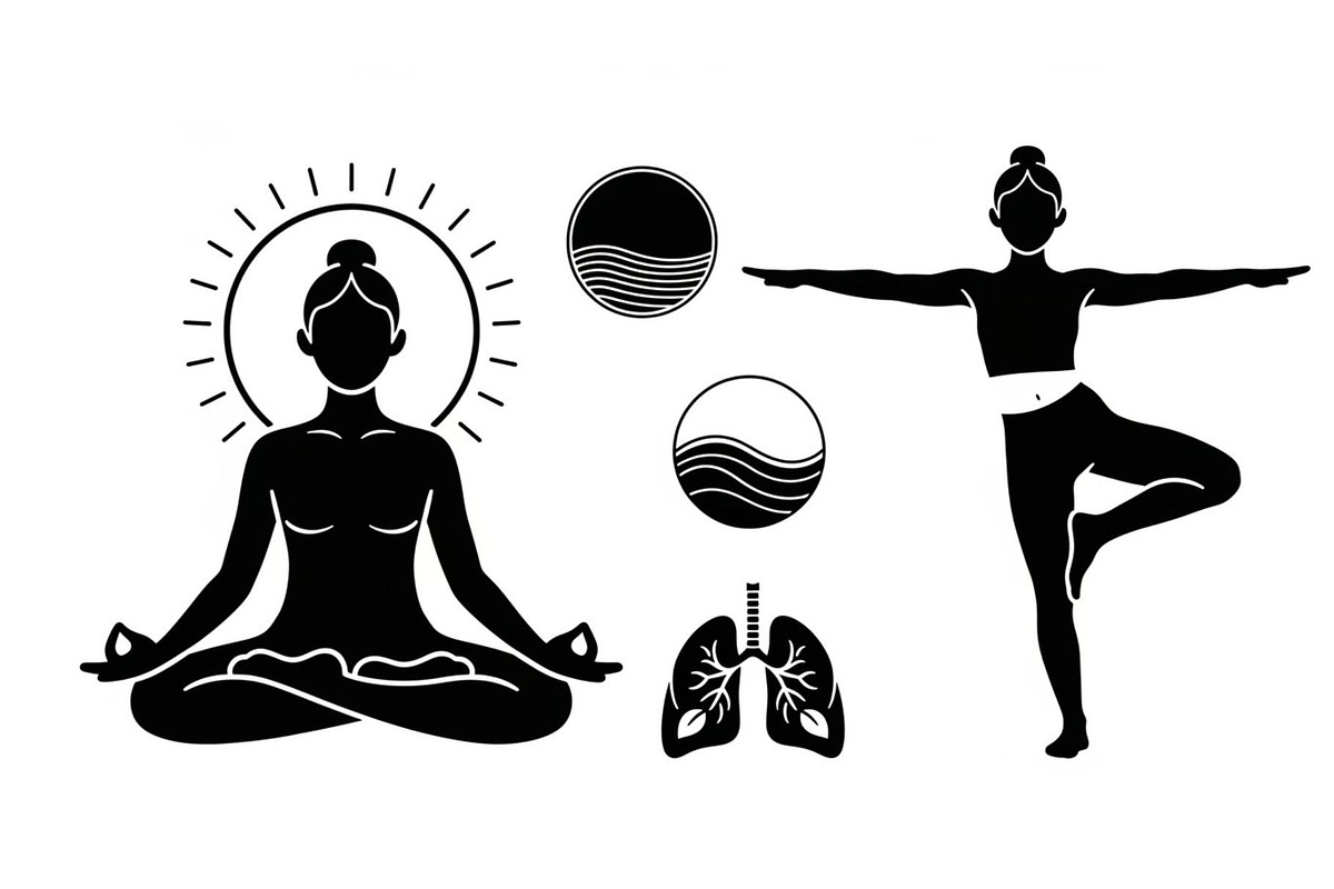 Yoga Meditation Silhouette Vector Bu, an Illustration by Artivon (Photo 38 of 40)
