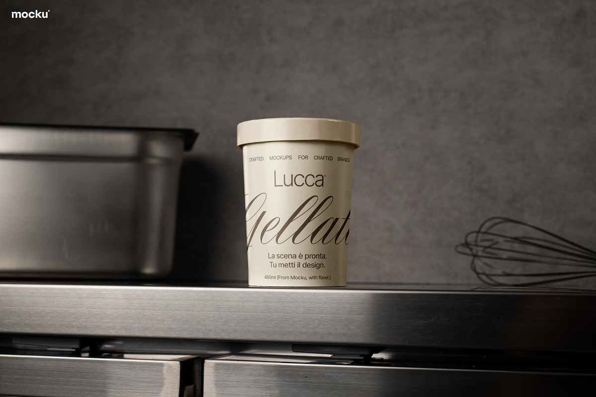 Gelato Branding Mockup Set, a Cups & Container Mockup by Mocku (Photo 3 of 20)