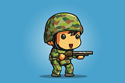 Tiny Australian Soldier, an Illustration by tokegameart (Thumbnail 1 of 5)