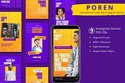 International Youth Day Canva & Inst, a Social Media Template by Attype (Thumbnail 1 of 4)