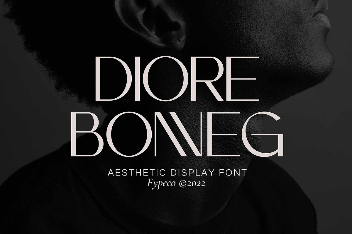 Diore Bonneg -Aesthetic Display Font, a Sans Serif Font by Fype Co. (Photo 1 of 5)