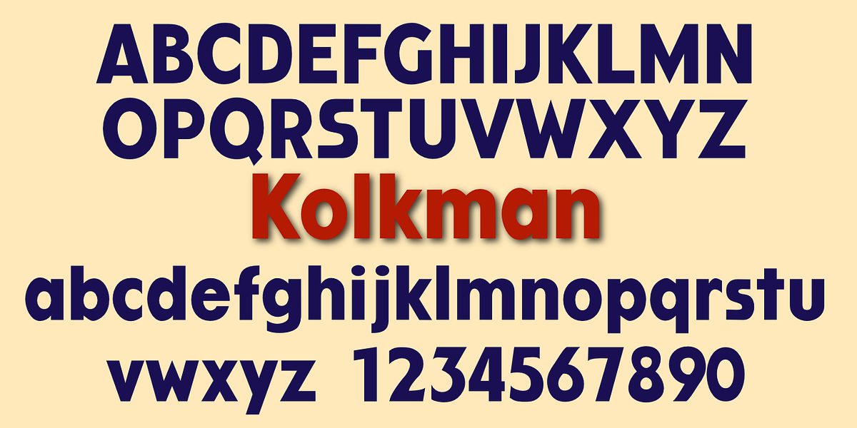Kolkman, a Sans Serif Font by Ingrimayne Type (Photo 2 of 3)